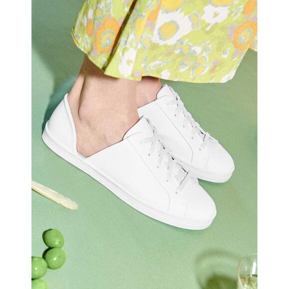 NEW FREDA SALVADOR women's eda d’orsay sneaker in white calf - Picture 3 of 3